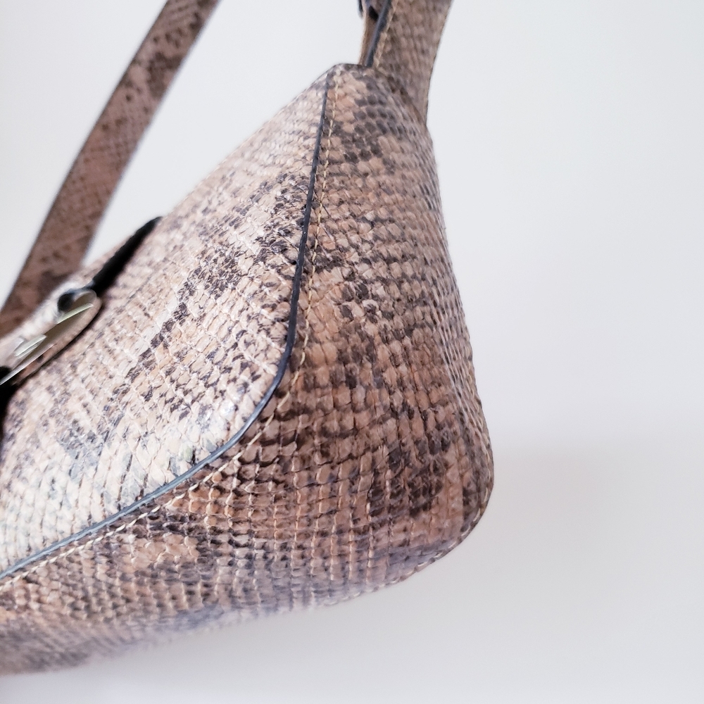 Vintage Guess Brown Snakeprint Mini Bag - Picture 8 of 14